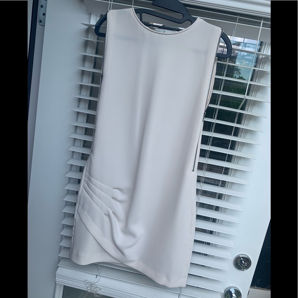 BCBG mini, off white dress!